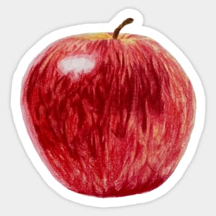 Apple Drawing Sticker